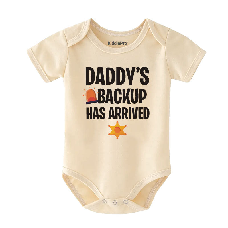 Daddy’s Back Up Has Arrived Baby Bodysuit Police Theme Newborn Infant Outfit Baby Shower Gift Canada Vêtements bébé