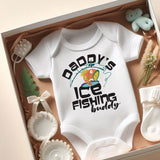 Personalized Daddy's Fishing Buddy Baby Boy Girl Clothes Fishing Baby Gift Newborn Pregnancy Reveal Baby Shower Gift Ideas Custom Baby Shirt