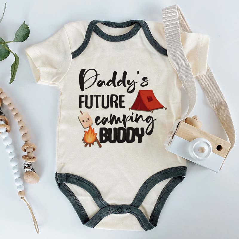 Camping Buddy Baby Bodysuit Outdoor Companion Partner Wilderness Nature Adventure Hiking Campfire travel Backpacking Trail Campsite Unisex Baby Clothing Outfit