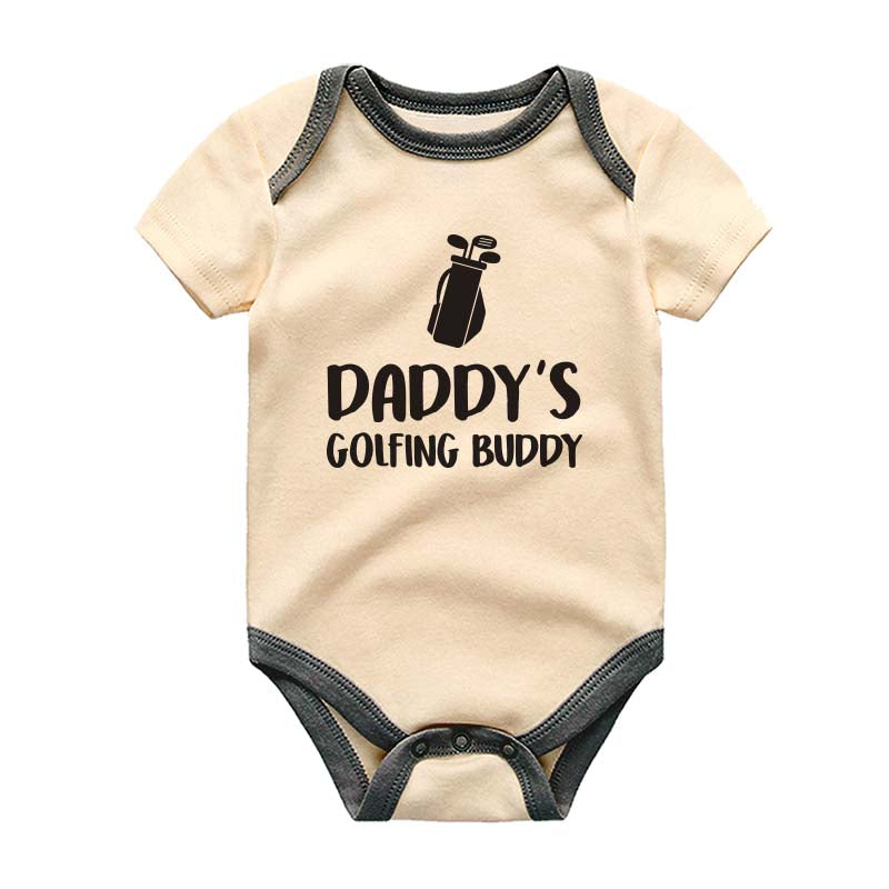 Golfing Buddy Bodysuit Dad's Little Golfer Baby Boy Girl Clothes Golf Fan Caddy Bag Romper Daddy and me Stylish Adorable Baby Outfit Custom Shirt Gift