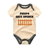 Future gate opener Custom Baby Clothes Farm Ranch Country Living Bodysuit Baby Boy Girl Newborn Shower Gifts Farmer Outfit Barn Bodysuit Pregnancy Announcement