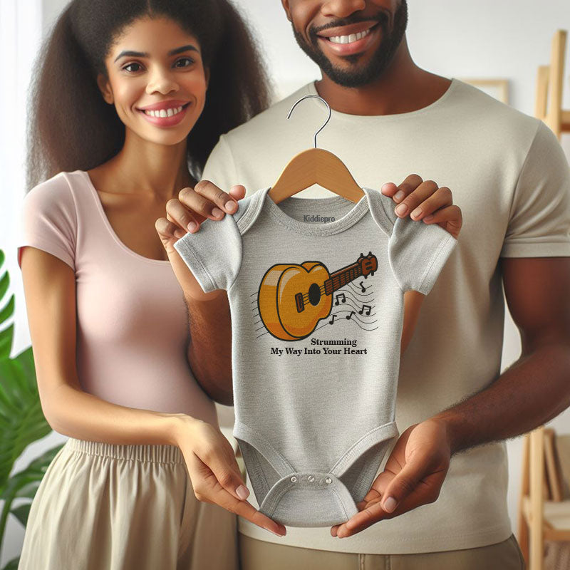 Guitar Music Baby Bodysuit Newborn Outfit Infant Clothes Boy Girl Short Sleeve Gift Idea