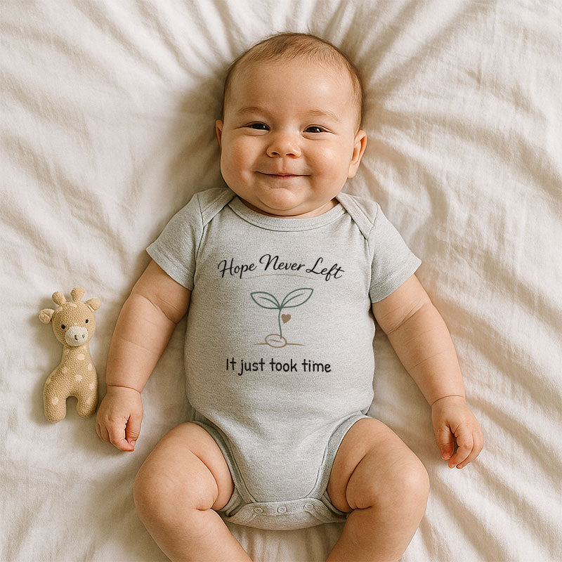 IVF Baby Bodysuit Cute Newborn Outfit for Boys or Girls Short Sleeve Infant Clothing Pregnancy Announcement gift