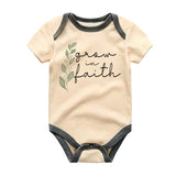 Faith-Inspired newborn religious bodysuit spiritual baby clothes baptism gift scripture Inspirational baby outfit Custom christening Shirt Romper