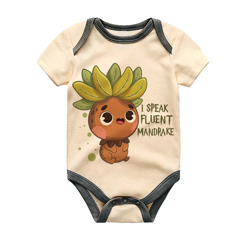 Funny Mandrake baby outfit magical baby clothes fantasy-themed Unisex baby clothing cute adorable baby apparel Newborn Baby Boy Girl Custom Outfit Shirt