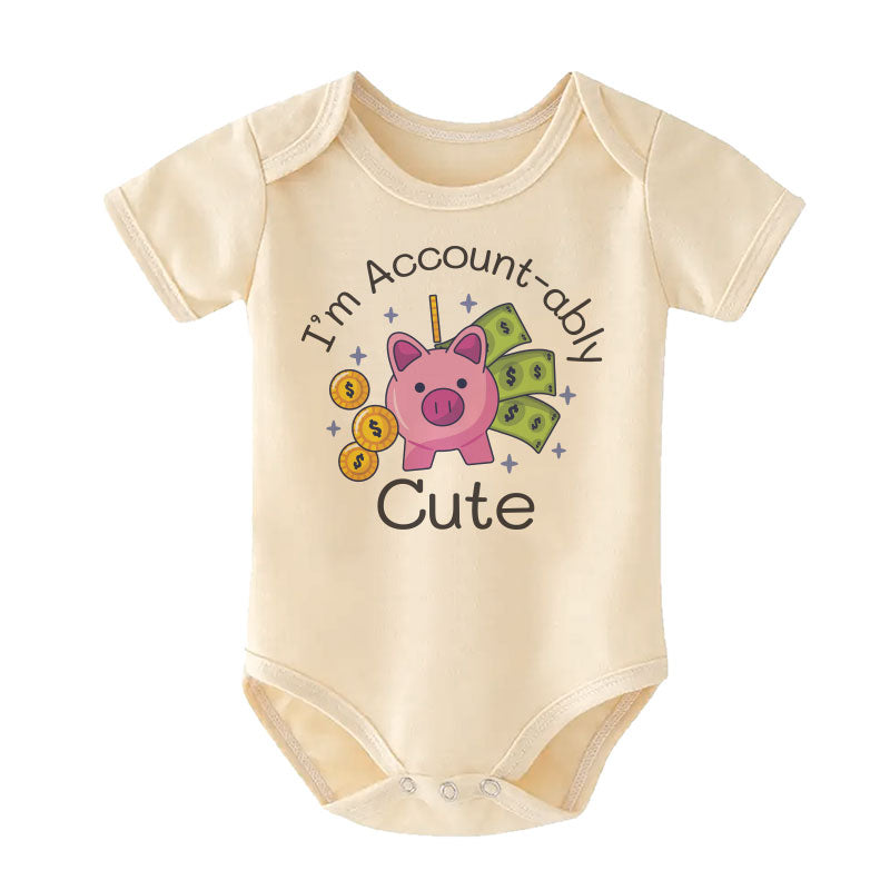 I'm account-ably Cute Baby Clothes Future Accountant Baby Outfit Futre CPA Bodysuit