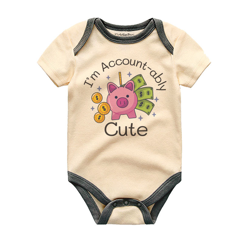 I'm account-ably Cute Baby Clothes Future Accountant Baby Outfit Futre CPA Bodysuit