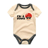 Cute Funny Mushroom Baby Bodysuit Food Pun Lover Playful Trendy Vegan Baby Outfit Unisex Baby Clothing