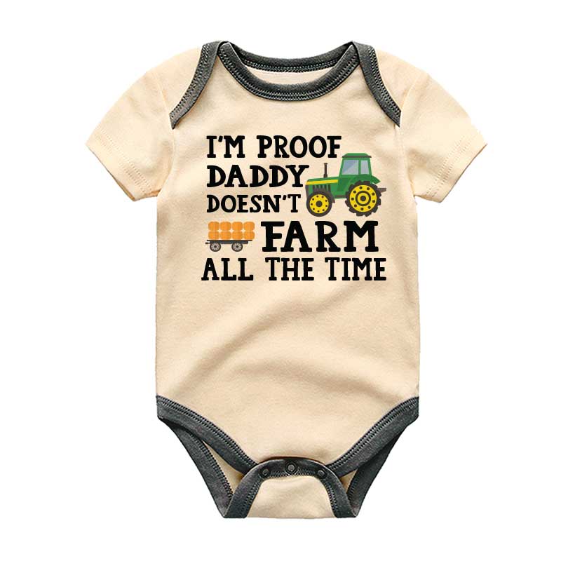 Farm Baby Gift, Funny Daddy Farm Baby Bodysuit, Farm Turf Tractor Baby Clothes, Unisex Baby Gift, KiddiePro baby clothes, Farm-themed Infant Apparel, Humorous Baby Romper, Unique Baby Shower Present, Cute Farm Outfit, Country Life Newborn Clothes, Farmyard Fashion, Adorable Toddler Wear, Funny Baby Clothing, KiddiePro Baby bodysuits.