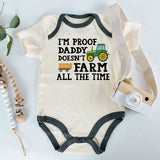 Farm Baby Gift, Funny Daddy Farm Baby Bodysuit, Farm Turf Tractor Baby Clothes, Unisex Baby Gift, KiddiePro baby clothes, Farm-themed Infant Apparel, Humorous Baby Romper, Unique Baby Shower Present, Cute Farm Outfit, Country Life Newborn Clothes, Farmyard Fashion, Adorable Toddler Wear, Funny Baby Clothing, KiddiePro Baby bodysuits.