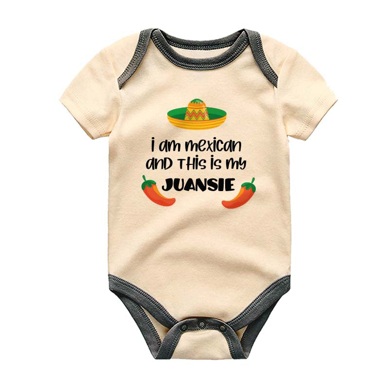 Cute Trendy Mexican traditional Hat Fiesta Heritage Cinco de Mayo Baby Outfit Pregnancy Announcement Reveal Baby Gift