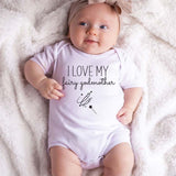 Godmother Baby Clothes Cute Minimalist Newborn Baptismal Outfit Baby Boy Girl Custom Bodysuit Baptism Christening Romper personalized baby apparel