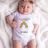 Miracle Baby Romper Rainbow Coming Soon Baby Bodysuit IVF In vitro Fertilization Hope Faith Answered Prayers Coming Soon Unisex Baby Clothing Shower Gift Parenthood New Beginnings