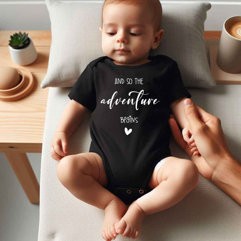 The Adventure Begins Unisex Infant One Piece Baby Bodysuit