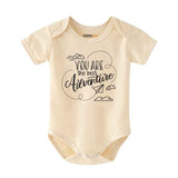 Adventure baby Bodysuit, Adventure begins Newborn baby clothes, New Parents Gift for baby