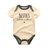 Besties like our moms  Unisex Infant One Piece Baby Bodysuit matching bestfriends baby outfit