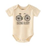 Biking Buddy, Cycling buddy, Bike baby bodysuit, mountain bike, Riding buddy