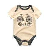 Biking Buddy - Unisex Infant One Piece Baby Bodysuit - Bike Bicycle baby outfit