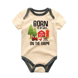 Born to be wild - Unisex Infant One Piece Baby Bodysuit - Animal Farm Theme baby outfit