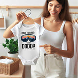 Born to Shred with Daddy - Snowboarding Baby clothes, Skiing Adventure Baby romper, Snowsports, Cute Infant Clothing