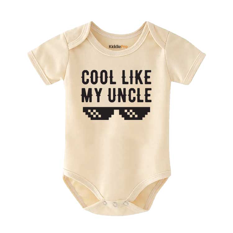 Cool like my Uncle, Baby Shower Gift, Baby Gift from uncle, Home coming baby outfit, Gift for Niece/Nephew Baby Bodysuit