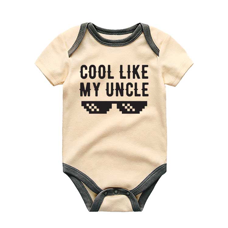 Cool like my Uncle, Baby Shower Gift, Baby Gift from uncle, Home coming baby outfit, Gift for Niece/Nephew Baby Bodysuit