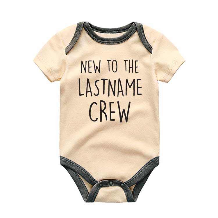 Personalized Lastname Baby Bodysuit Custom Family name baby clothes Custom Baby Gift  Personalized baby gift