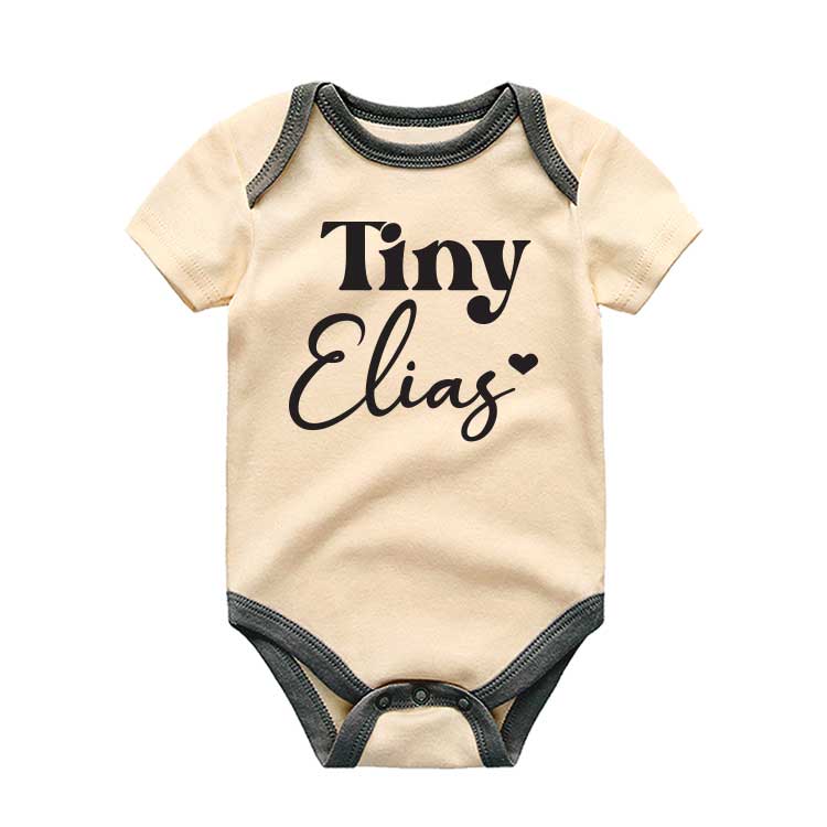 Personalized Last Name Bodysuit Welcome Baby Expecting Mom Gift Name Reveal Custom Baby clothes, Baby Outfit