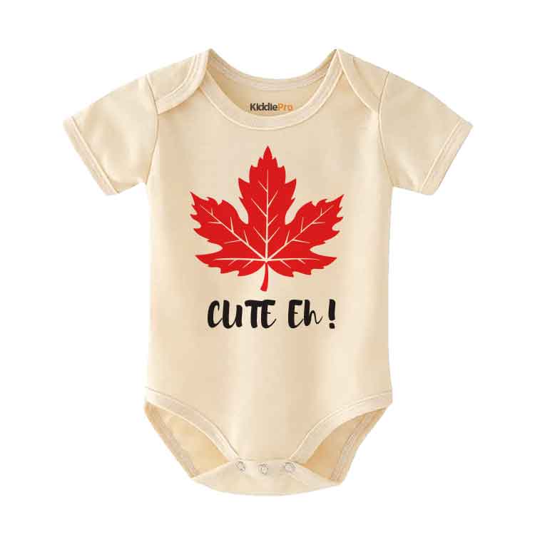 Cute Eh Canada Baby Bodysuit, First Canada Day, Canadian Infant baby Clothing, Maple Leaf Baby clothes