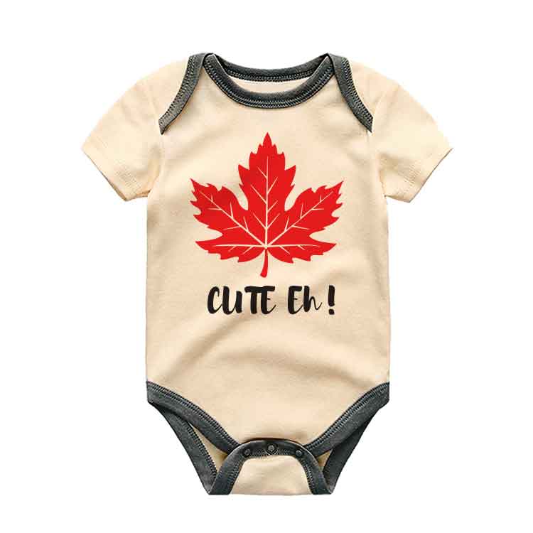 Cute Eh Canada Baby Bodysuit, First Canada Day, Canadian Infant baby Clothing, Maple Leaf Baby clothes