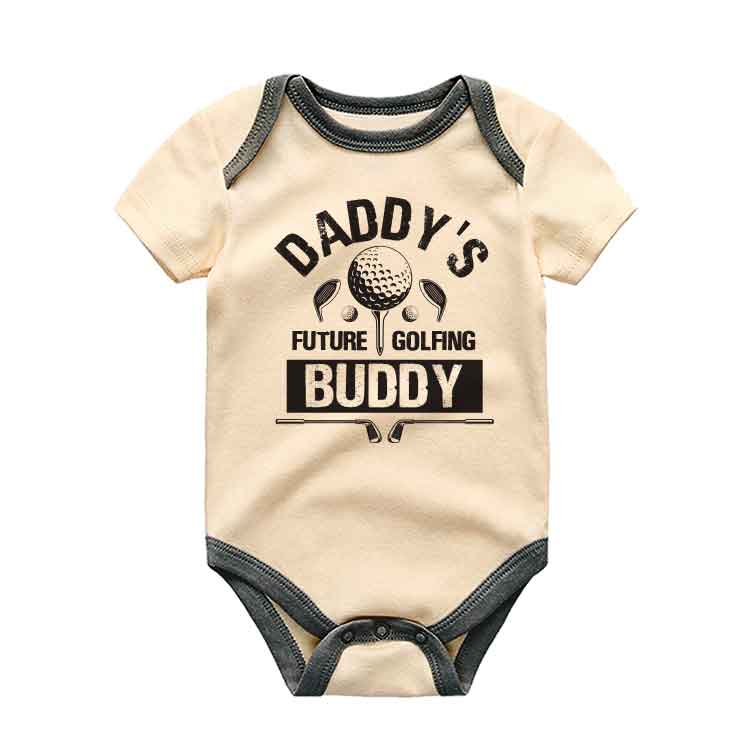 Daddy's Golfing Buddy Future Golfer pregnancy announcement golfing family announcement, little golfer baby bodysuit