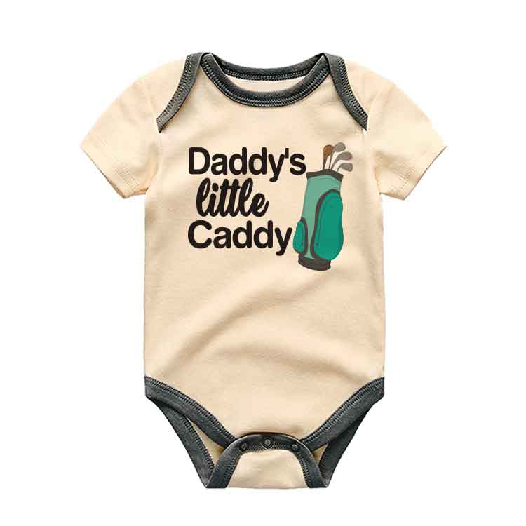 Daddy's Little Caddy Baby Bodysuit, cute fathers day gift, Golfing Buddy, Golf Lover, Future Golfer baby clothes