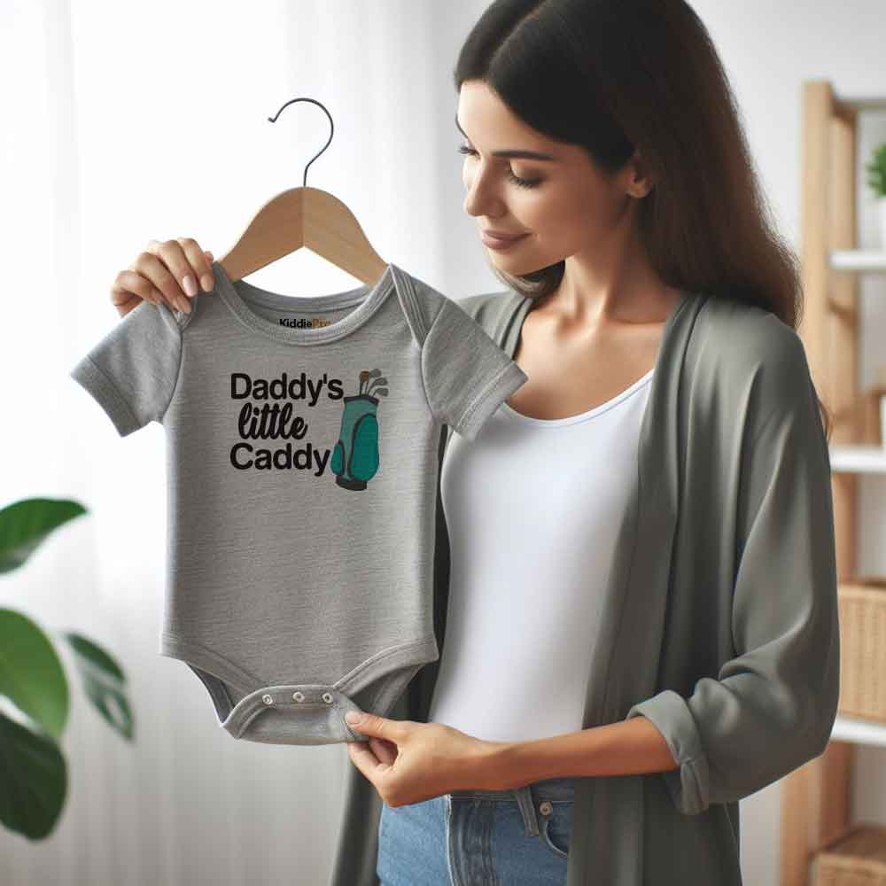 Daddy's Little Caddy Baby Bodysuit, cute fathers day gift, Golfing Buddy, Golf Lover, Future Golfer baby clothes