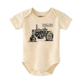 Daddy's new farmhand baby bodysuit Farm Help little farmer Farm Baby outfit Tractor Farm baby cothes