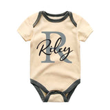 Personalized Baby Name Bodysuit Custom Baby Initial Monogram Baby shower gift