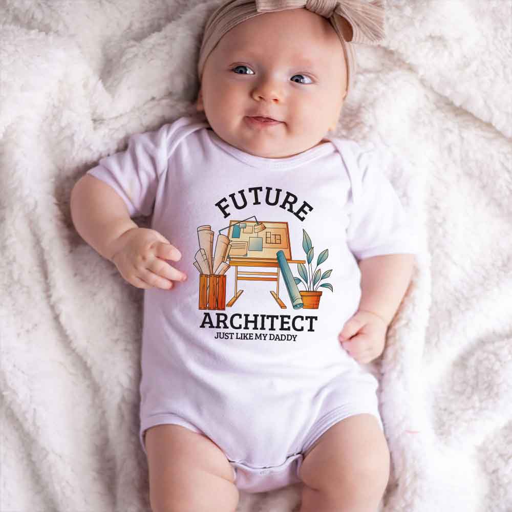 Future Architect Baby bodysuit Gift for architect parents architect baby clothe Future Builder,Future Profession