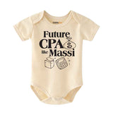 Future CPA like Massi baby bodysuit Future Accountant Finance Theme Little Accountant/Finance/Auditor Baby clothes