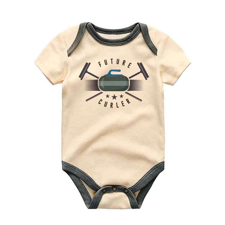 Future Curler Baby Clothes Curling Sports Baby bodysuit Unisex Infant Baby outfit Curling Enthusiasts