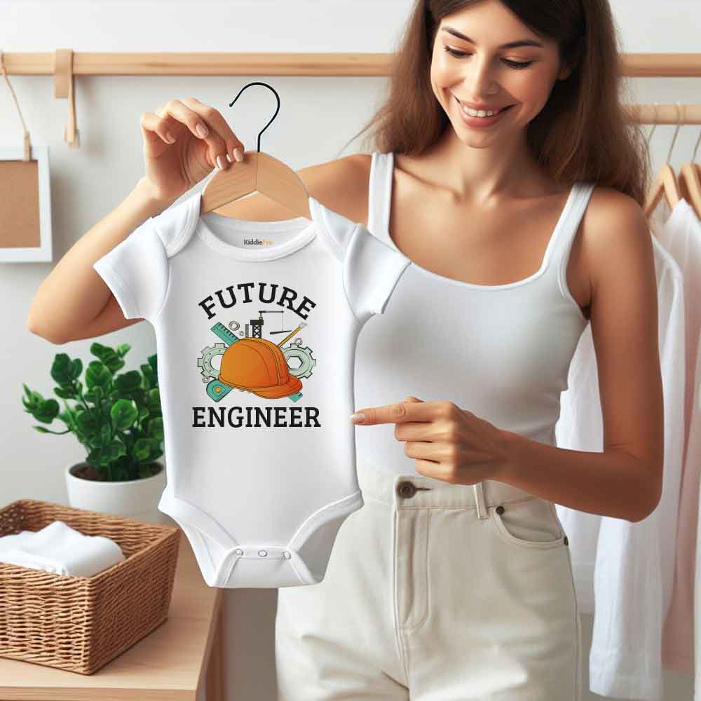 Future Engineer Baby bodysuit Engineer Like my Mom Dad Baby Gift In training Baby clothes