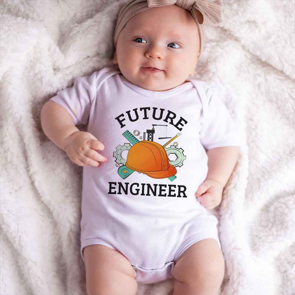 Future Engineer Baby bodysuit Engineer Like my Mom Dad Baby Gift In training Baby clothes