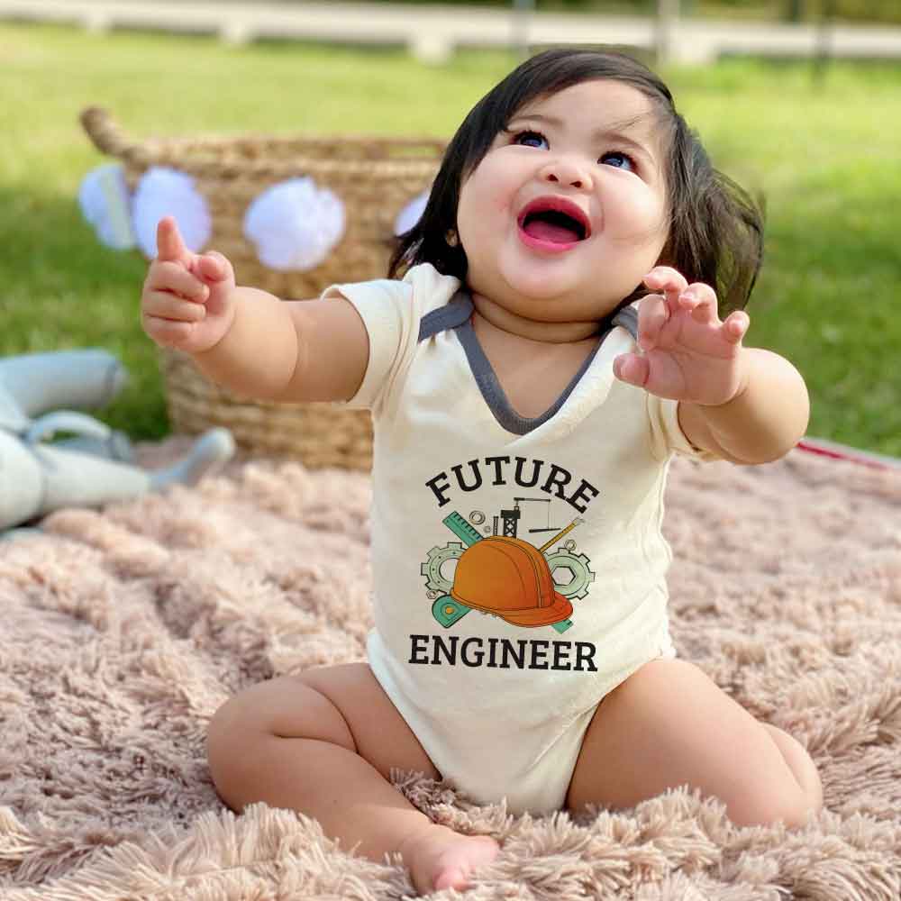 Future Engineer Baby bodysuit Engineer Like my Mom Dad Baby Gift In training Baby clothes