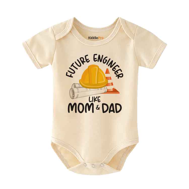 Future Engineer like mom and dad STEM baby bodysuit Engineering Theme Baby clothes