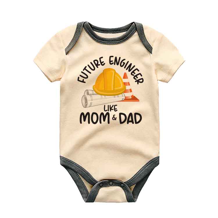 Future Engineer like mom and dad STEM baby bodysuit Engineering Theme Baby clothes