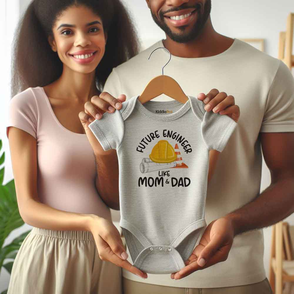 Future Engineer like mom and dad STEM baby bodysuit Engineering Theme Baby clothes