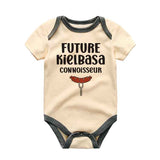 Future Kielbasa Baby Bodysuit Polish Sausage Food Pun Food Humor Polish Baby Food lover Baby outfit