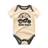 Grandpa's Future Riding Buddy Baby bodysuit motorcycle biker motor bike theme baby clothes