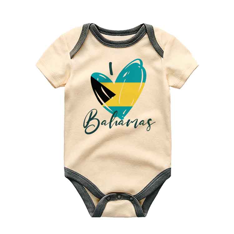 I love bahamas baby bodysuit Family vacation baby outfit Proud Bahamian Baby heritage Baby apparel