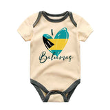 I love bahamas baby bodysuit Family vacation baby outfit Proud Bahamian Baby heritage Baby apparel