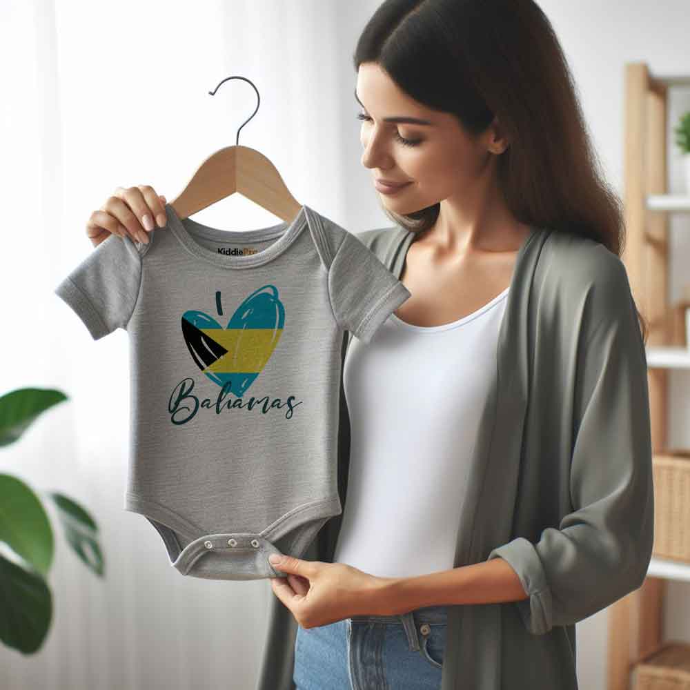 I love bahamas baby bodysuit Family vacation baby outfit Proud Bahamian Baby heritage Baby apparel