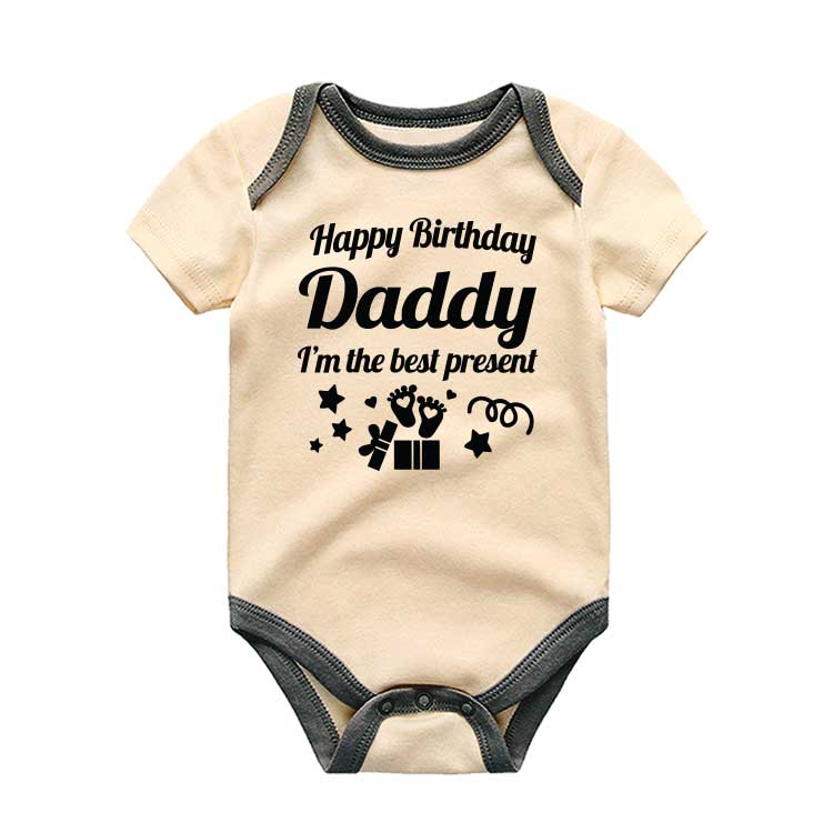 Happy Birthday Daddy baby clothes Birthday present  baby reveal  First birthday as my daddy